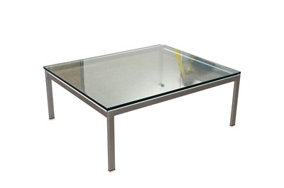 Lot 378 - A Danish coffee table, the rectangular plate...