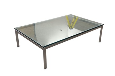 Lot 379 - A Danish coffee table, the rectangular plate...