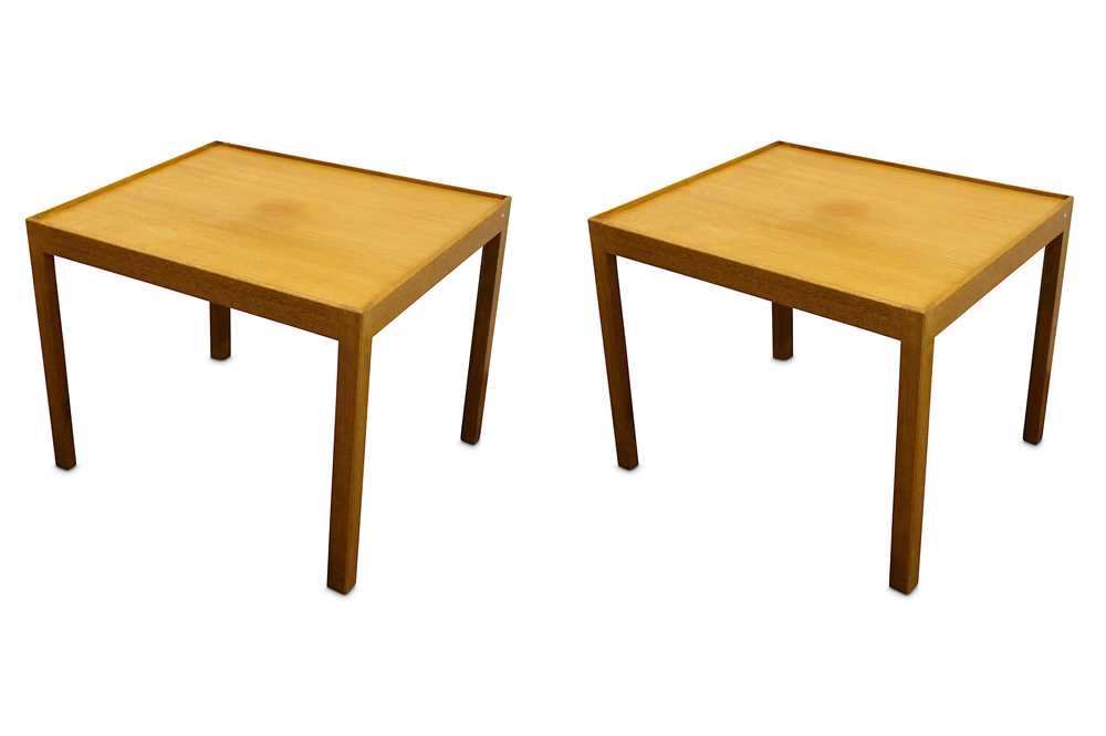 Lot 382 - A pair of Danish teak coffee table of