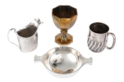 Lot 100 - A mixed group of sterling silver holloware...