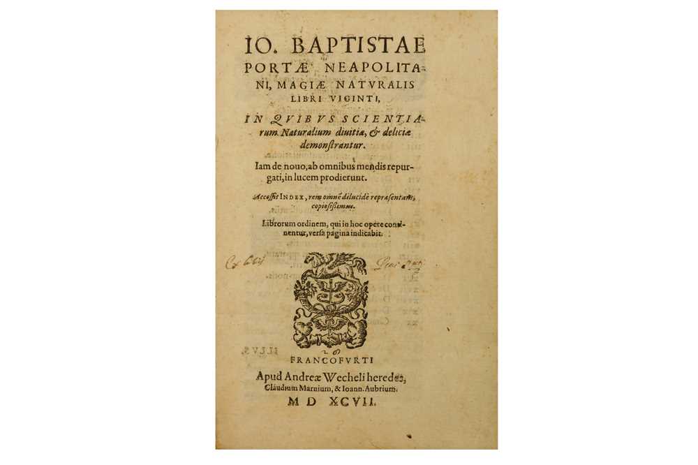 Lot 20 - Della Porta (Giambattista)
