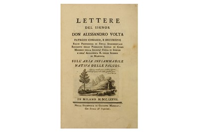 Lot 321 - Chemistry.- Volta (Alessandro)