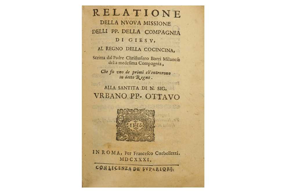 Lot 25 - Far East.- Borri (Cristoforo)