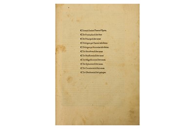 Lot 370 - Pontano (Giovanni Gioviano)