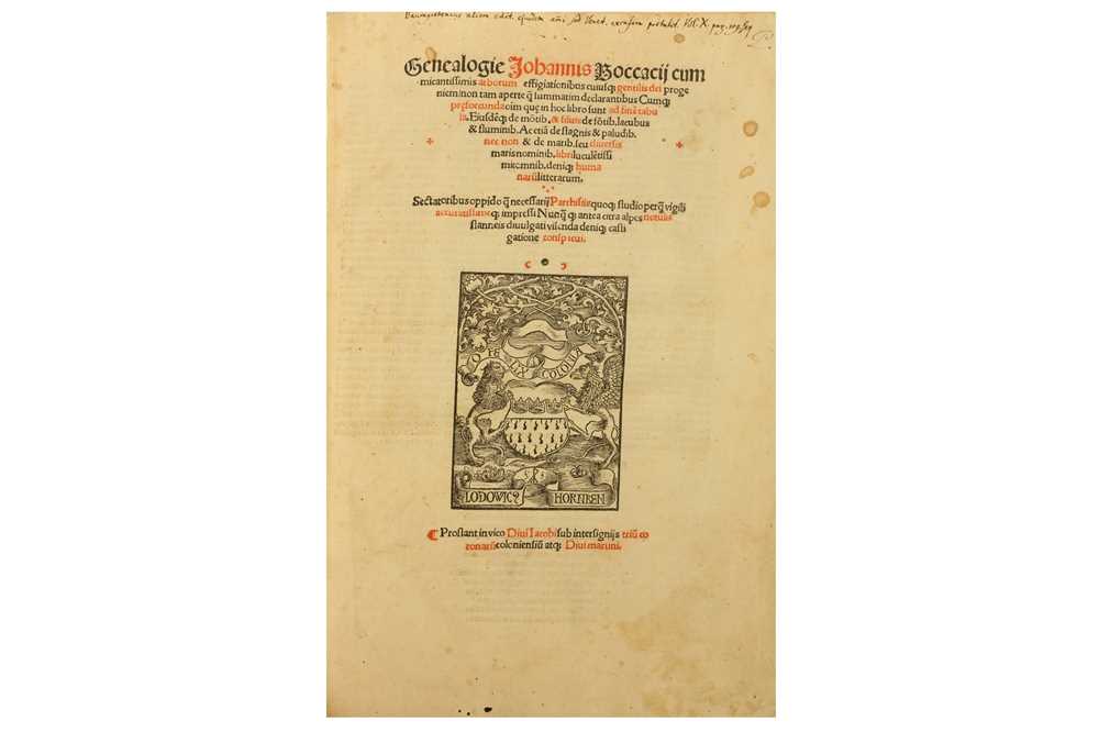 Lot 9 - Boccaccio (Giovanni)