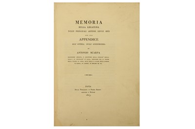 Lot 355 - Medicine.- Scarpa (Antonio)