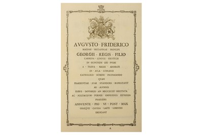 Lot 36 - Languages.- Frederick (Augustus, Prince, Duke of Sussex)
