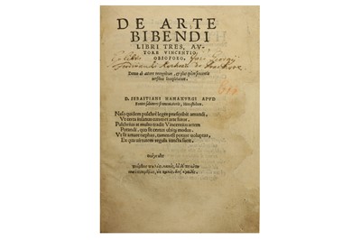 Lot 30 - Gastronomy.- Obsopoeus (Vincent)