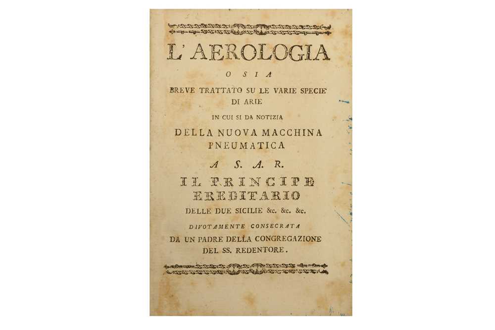 Lot 52 - Physics.- Pandullo (Giovanbattista)