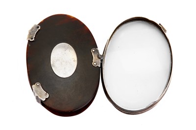 Lot 117 - A George II white metal and tortoiseshell...
