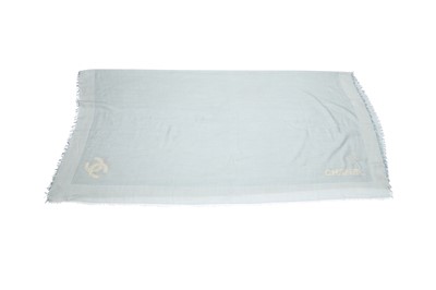 Lot 106 - Chanel Pale Blue Cashmere Silk Scarf