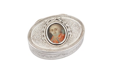 Lot 258 - A Louis XVI late 18th century French silver snuff box, Paris 1789, makers mark unclear possibly Louis-Francois-Auguste Taunay
