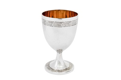 Lot 535 - A Victorian sterling silver goblet, London 1859 by John Samuel Hunt