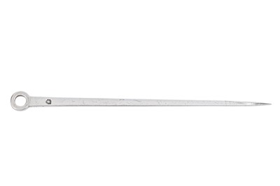 Lot 342 - A George II silver meat skewer, London circa 1745 by John Luff (reg. 25th June 1739)