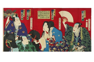 Lot 655 - A COLLECTION OF JAPANESE WOODBLOCK PRINTS BY KUNICHIKA AND OTHERS.