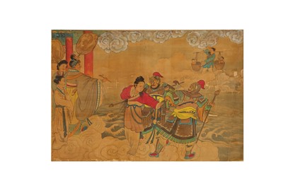 Lot 522 - ANONYMOUS. Literary scene.