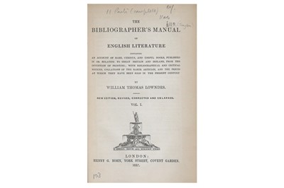 Lot 146 - Lowndes (William Thomas)
