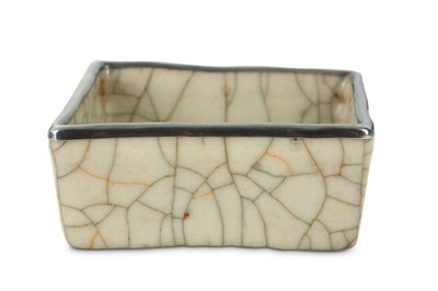 Lot 187 - A CHINESE RECTANGULAR GE-TYPE WASHER.