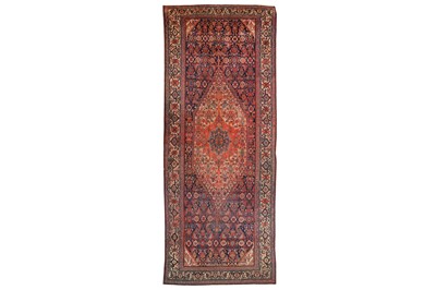 Lot 9 - AN ANTIQUE HAMADAN KELLEH, WEST PERSIA