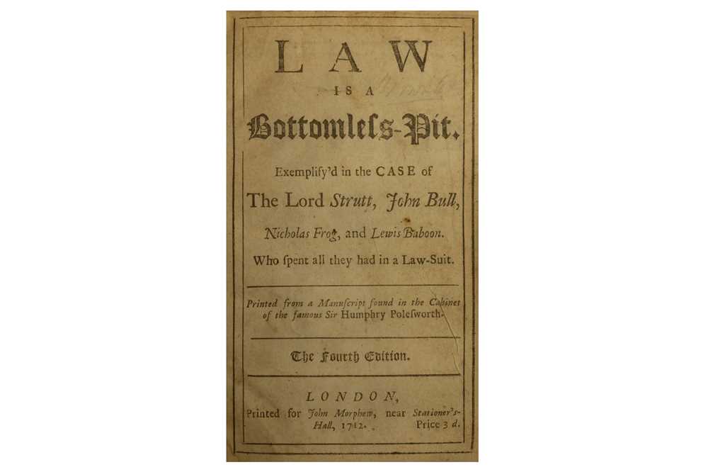 Lot 84 - Law.-  [Arbuthnot (John)]