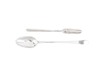 Lot 346 - A George III sterling silver basing spoon, London 1773 by John Lambe