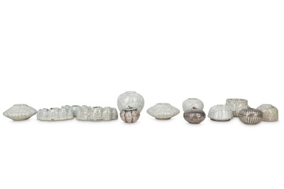 Lot 552 - A COLLECTION OF CHINESE CRACKLE-GLAZE WATER POTS.