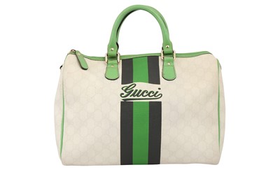 Lot 119 - Gucci  White Supreme Joy Boston Bag