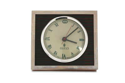 Lot 206 - A GUCCI VINTAGE DESK CLOCK