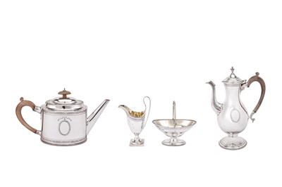 Lot 479 - An Elizabeth II sterling silver four-piece tea and coffee service, London 1969 by C. J. Vander
