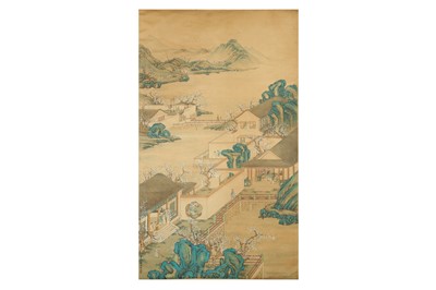 Lot 281 - DONG BANGDA (follower of, 1699 – 1769). PALACE VERANDA.