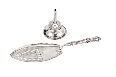 Lot 167 - A George III sterling silver wine funnel, London 1793 by Alexander Field