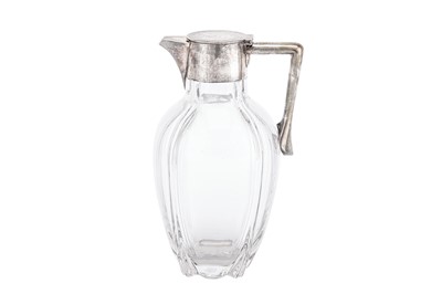Lot 387 - A late Victorian sterling silver mounted claret jug, London 1899 by John Grinsell & Sons