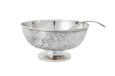 Lot 312 - A mid-20th century Chinese silver punch set, Hong Kong circa 1945 retailed by Tack Ching
