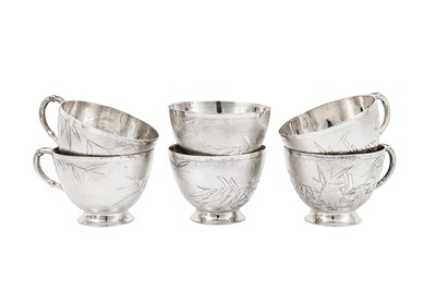 Lot 312 - A mid-20th century Chinese silver punch set, Hong Kong circa 1945 retailed by Tack Ching