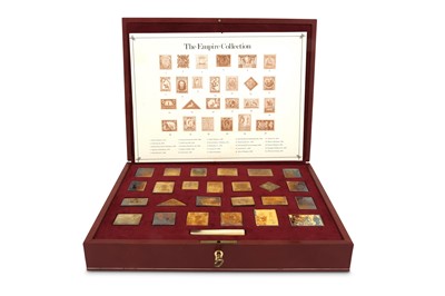 Lot 84 - 'The Empire Collection' silver gilt proof replica stamps