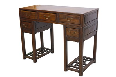 Lot 464 - A CHINESE HARDWOOD DESK.