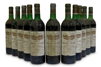 Lot 137 - Chateau Beau-site, Saint-Estephe, Cru Bourgeois 1978
