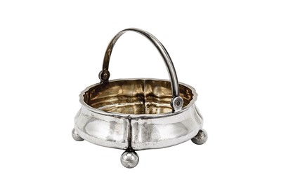 Lot 272 - An Alexander II mid-19th century Russian 84 zolotnik (875 standard) silver sugar basket, Saint Petersburg 1860 by Pavel Fedorovich Sazikov