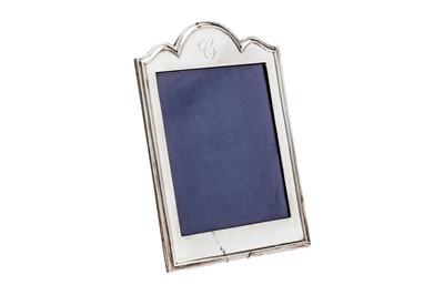 Lot 371 - A George V sterling silver photograph frame, Birmingham 1912 by W J Myatt & Co