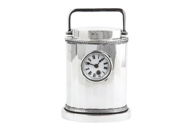 Lot 447 - A third quarter 19th century Austrian 800 standard silver timepiece, Vienna circa 1872 by JB for Johann Bannert (active 1863-99)