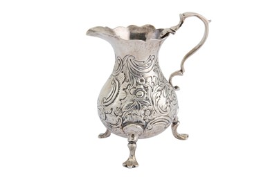 Lot 421 - Mixed group - A George III sterling silver cream jug, London 1753 by David Mowden