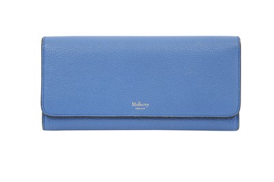 Lot 108 - Mulberry Porcelain Blue Leather Long Wallet