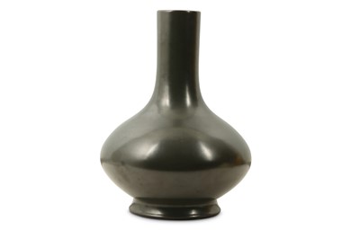 Lot 333 - A CHINESE TEADUST-GLAZED BOTTLE VASE.