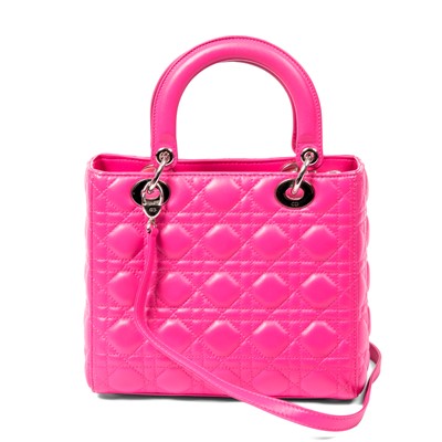 Lot 39 - Christian Dior Bubblegum Pink Medium Lady Dior