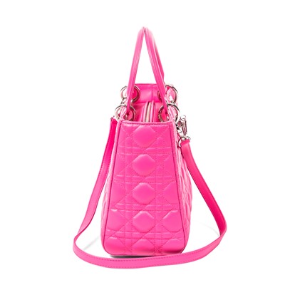 Lot 39 - Christian Dior Bubblegum Pink Medium Lady Dior