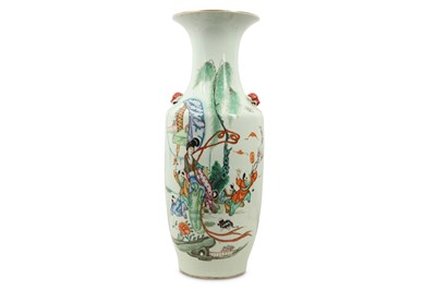 Lot 325 - A CHINESE FAMILLE ROSE 'LADY AND BOYS' VASE.