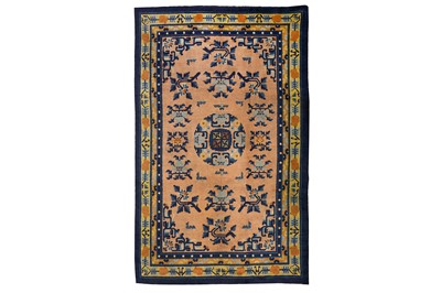 Lot 24 - AN ANTIQUE NINGXIA CARPET, CHINA