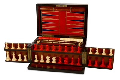 Lot 126 - A VICTORIAN COROMANDEL GAMES COMPENDIUM