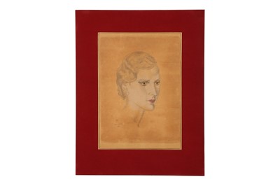 Lot 260 - TSUGUHARU FOUJITA (1886-1968), PORTRAIT OF A LADY.