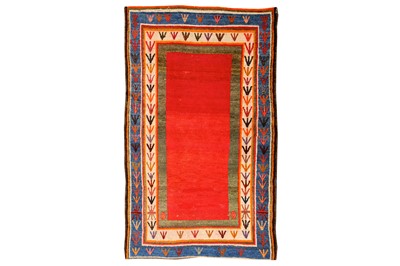 Lot 36 - AN UNUSUAL GABBEH RUG, SOUTH-WEST PERSIA